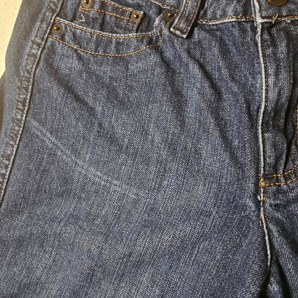Riders Copper by Lee Size 8/10 Utility Cargo Capri Jeans Dark Wash Y2K Casual - Picture 8 of 10